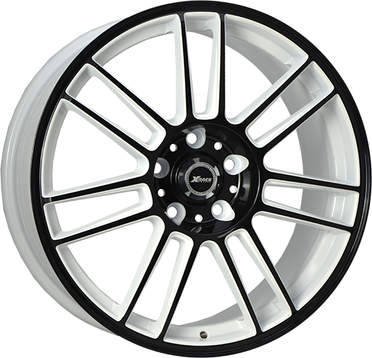 фото диска X-RACE R18 ET45 DIA70,3 PCD:5/115 белый+черный
