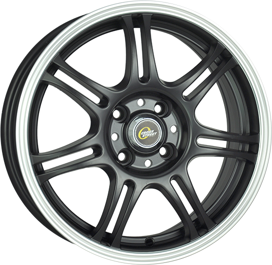 фото диска Cross Street R16 ET33 DIA57,1 PCD:5/112 черный матовый полированный