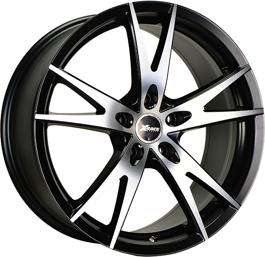 фото диска X-RACE R17 ET41 DIA67,1 PCD:5/114,3 черный матовый полированный