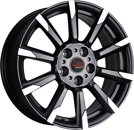 фото диска Replica LA R18 ET42 DIA60,1 PCD:5/114,3 черный матовый полированный