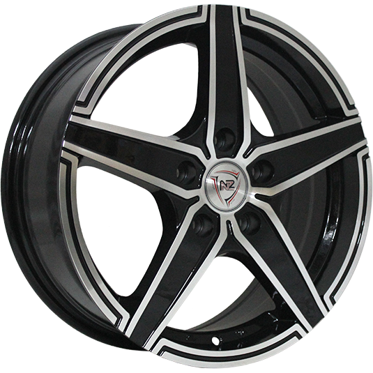 фото диска NZ R15 ET46 DIA54,1 PCD:4/100 ЧЕРНЫЙ ПОЛНОСТЬЮ ПОЛИРОВАННЫЙ