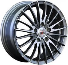 фото диска Alcasta R15 ET36 DIA60,1 PCD:4/100 насыщенный темно-серый полированный