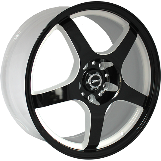 фото диска X-RACE R16 ET41 DIA70,1 PCD:5/115 белый+черный