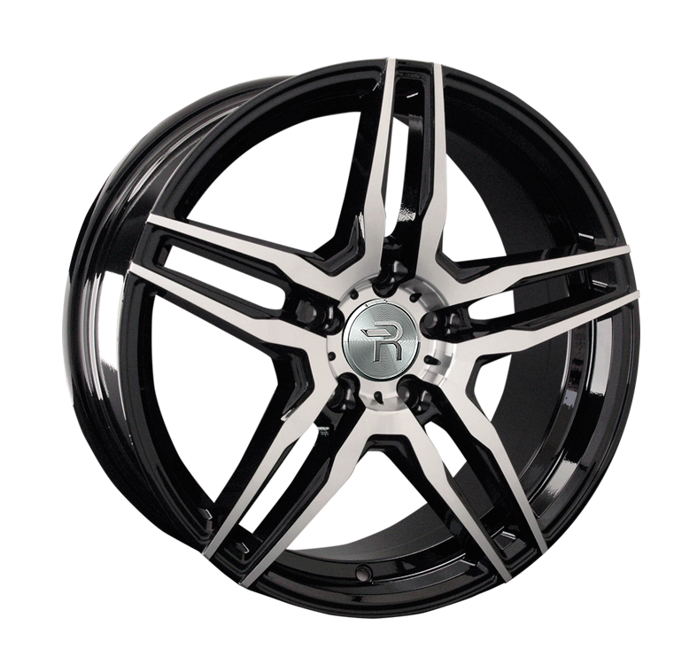 фото диска Replica Replay R18 ET30 DIA72,6 PCD:5/120 черный глянцевый с полировкой