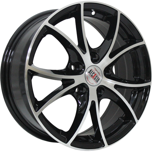 фото диска Alcasta R15 ET36 DIA60,1 PCD:4/100 черный полированный
